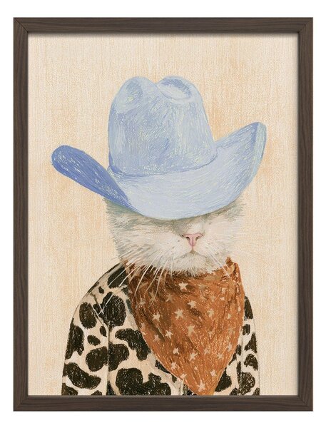 Tištěný obraz s rámem 30x40 cm Howdy Cat – Styler