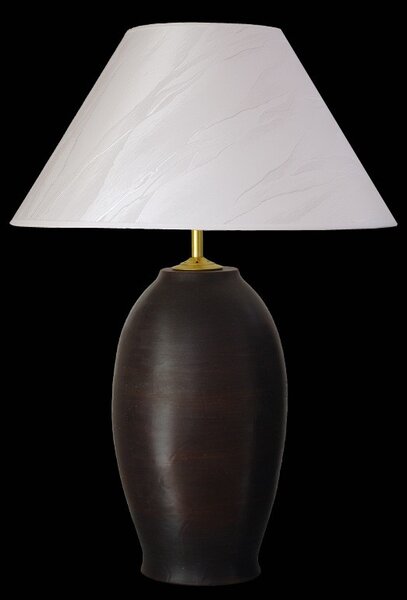 Keramická lampa K302, Kelt - Lampa se stínidlem-zlaté doplňky