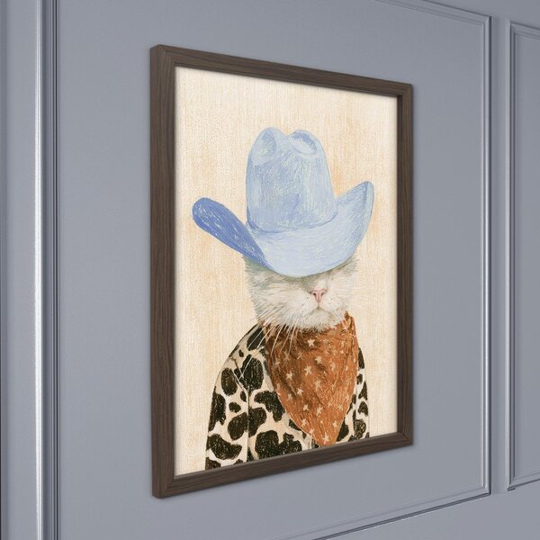 Tištěný obraz s rámem 30x40 cm Howdy Cat – Styler