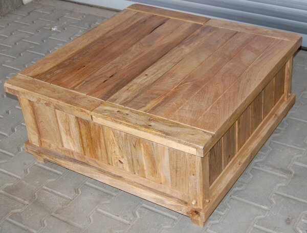 Velký konferenční stolek z mangového dřeva 90x40x90
