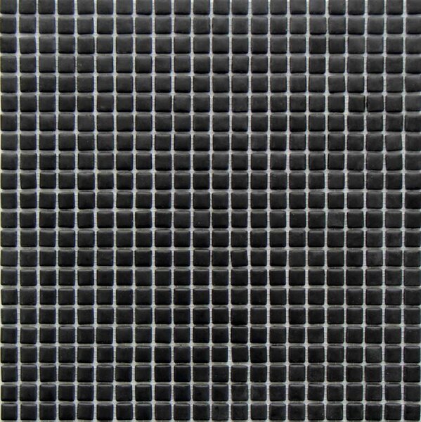 MOSAVIT Skleněná mozaika černá Mozaika MIKROS FERRO 1,2x1,2 (31,6x31,6) cm - MIKFERMT