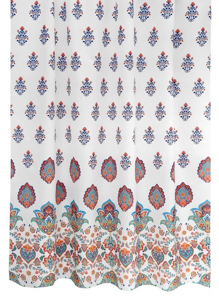 Bellatex koupelnový závěs ORNAMENT, modrý 180x200cm