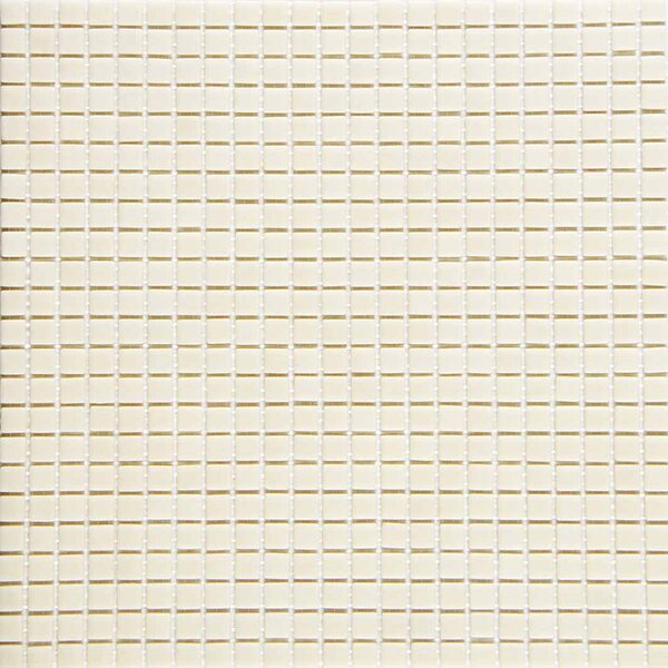 MOSAVIT Skleněná mozaika bílá Mozaika MIKROS VANIGLIA 1,2x1,2 (31,6x31,6) cm - MIKVANMT