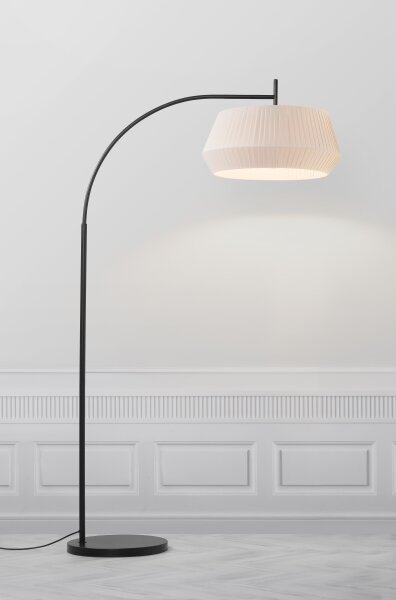 Nordlux - Stojací lampa DICTE 1xE27/60W/230V černá/béžová