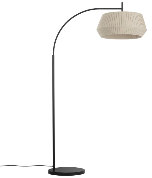 Nordlux - Stojací lampa DICTE 1xE27/60W/230V černá/béžová