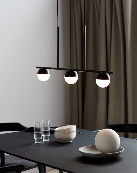 Nordlux - Lustr na lanku CONTINA 3xG9/5W/230V černá