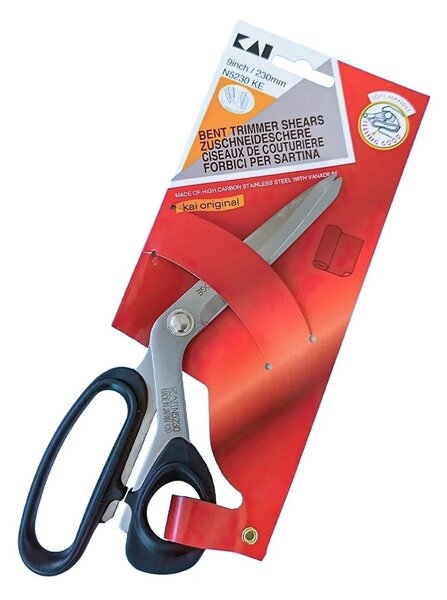 KAI profesionální krejčovské nůžky KAI N5230 KE, nožové zkosené ostří, s ergonomickou rukojetí, délka 23cm (9")