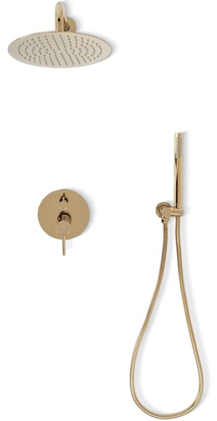 Rea Lungo - Podomítkový sprchový set, zlatá, REA-P4110