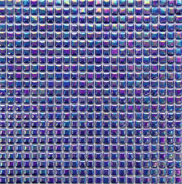 MOSAVIT Skleněná mozaika modrá Mozaika MIKROS JACINTO 1,2x1,2 (31,6x31,6) cm - MIKJACGL