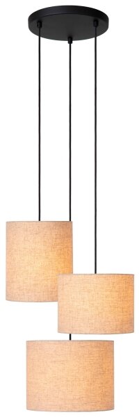 Lucide 45409/13/38 - Lustr na lanku MAYA 3xE27/40W/230V krémová