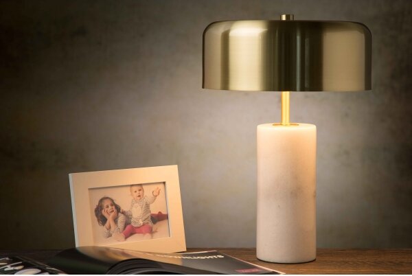 Lucide 34540/03/31 - Stolní lampa MIRASOL 3xG9/7W/230V bílá/zlatá
