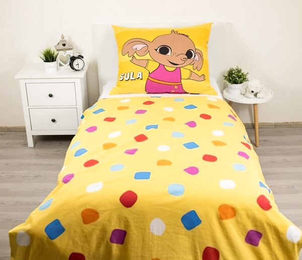 Jerry Fabrics dětské povlečení KRÁLÍČEK BING SULA, modré, bavlna hladká, 140x200cm + 70x90cm