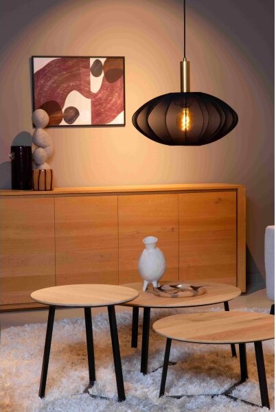 Lucide 03447/52/30 - Lustr na lanku CORINA 1xE27/40W/230V pr. 50 cm černá