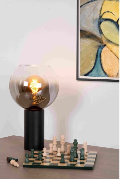Lucide 45502/01/30 - Stolní lampa MARIUS 1xE27/40W/230V černá