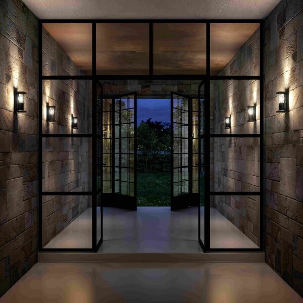 Lucide 27885/01/30 - Venkovní nástěnné svítidlo CLAIRE 1xE27/15W/230V IP54 černá
