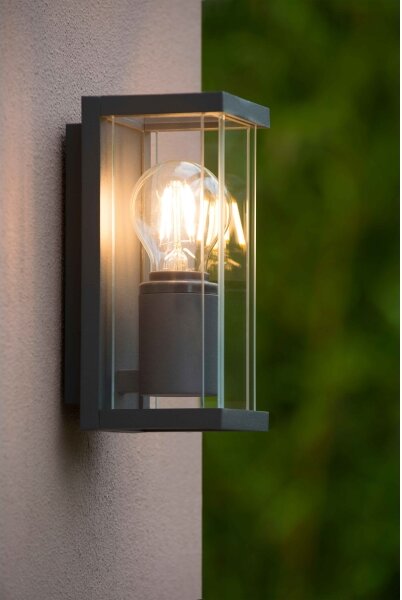 Lucide 27885/01/30 - Venkovní nástěnné svítidlo CLAIRE 1xE27/15W/230V IP54 černá