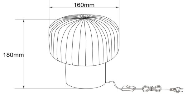 Lucide 78595/01/30 - Stolní lampa JANY 1xE14/25W/230V černá