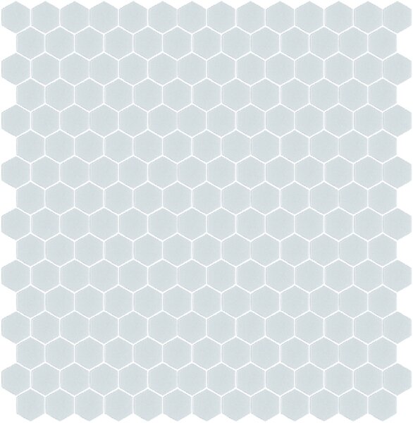 Hisbalit Skleněná mozaika šedá Mozaika 316A SATINATO hexagony 2,3x2,6 (33,33x33,33) cm - HEX316ALH