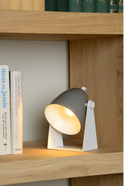 Lucide 45564/01/36 - Stolní lampa CHAGO 1xE14/40W/230V šedá