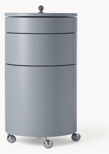 Kulatá skříňka na kolečkách Barboy, design Verner Panton