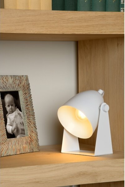Lucide 45564/01/31 - Stolní lampa CHAGO 1xE14/40W/230V bílá