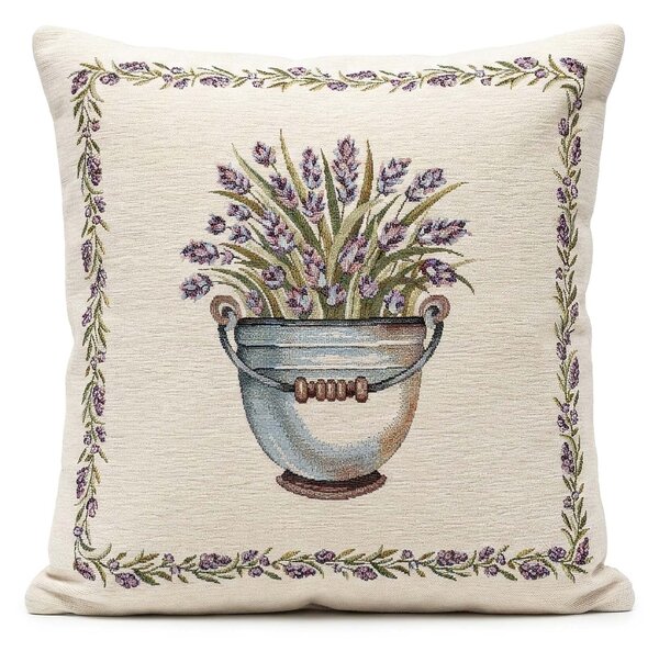 Dekoratex Dekorační povlak na polštářek RETRO CHENILLE, levandule, fialová 45x45cm
