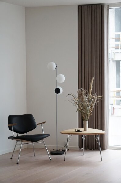 Nordlux - Stojací lampa LILLY 3xE14/25W/230V černá