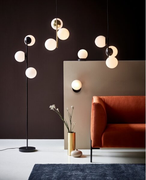 Nordlux - Stojací lampa LILLY 3xE14/25W/230V černá