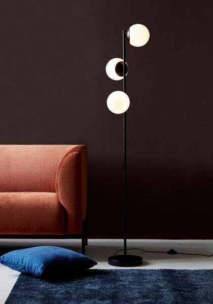 Nordlux - Stojací lampa LILLY 3xE14/25W/230V černá