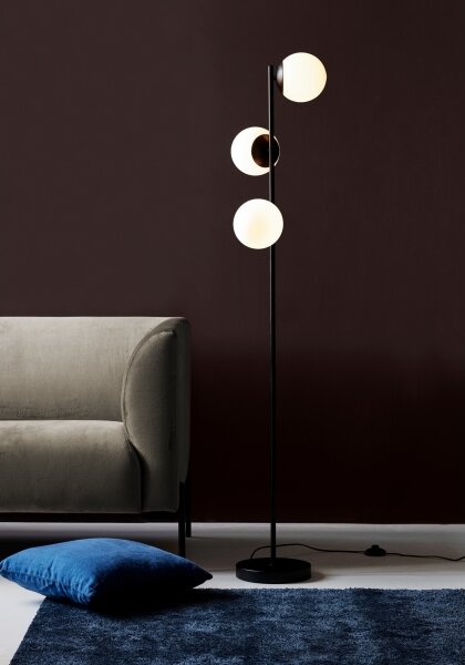 Nordlux - Stojací lampa LILLY 3xE14/25W/230V černá