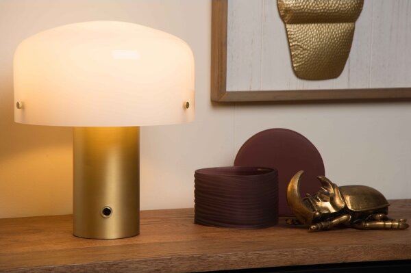 Lucide 05539/01/02 - Stmívatelná stolní lampa TIMON 1xE27/25W/230V pr. 27 cm