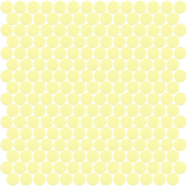 Hisbalit Skleněná mozaika žlutá Mozaika 303B SATINATO kolečka prům. 2,2 (33,33x33,33) cm - KO303BLH