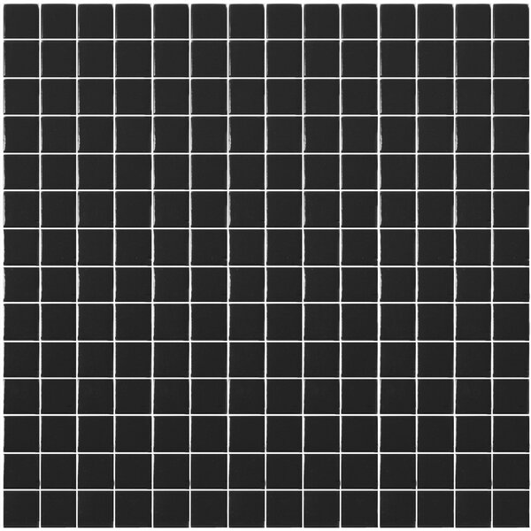 Hisbalit Skleněná mozaika černá Mozaika 101C MAT 2,5x2,5 2,5x2,5 (33,33x33,33) cm - 25101CMH