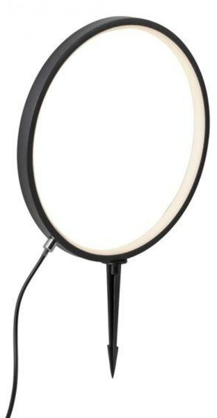 JUST LIGHT LED venkovní svítidlo se zápichem průměr 32cm černá IP65 s časovačem do zahrady 3000K LD 19510-18