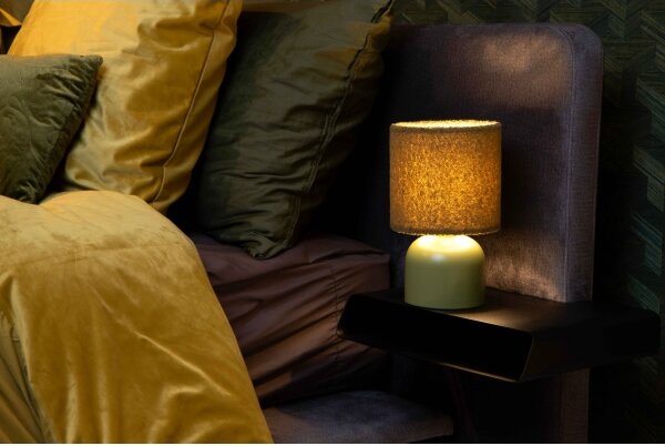 Lucide 10516/01/33 - Stolní lampa WOOLLY 1xE14/40W/230V zelená
