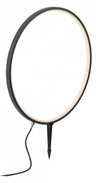 JUST LIGHT LED venkovní svítidlo se zápichem průměr 50cm černá IP65 s časovačem do zahrady 3000K LD 19511-18