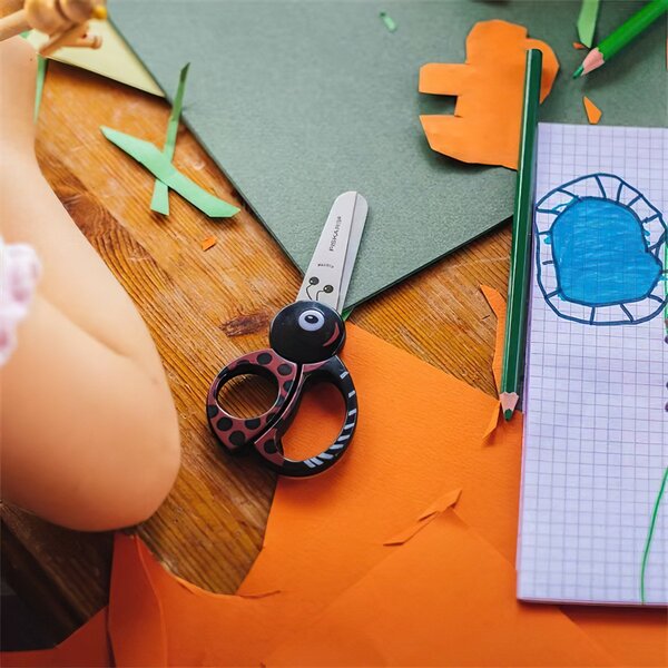 Dětské nůžky FISKARS 1004612, BERUŠKA, červené 12,7cm