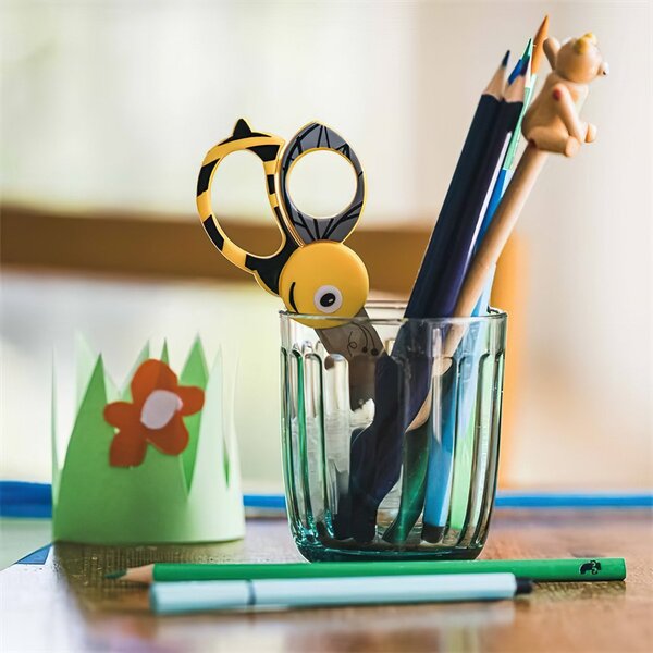 Dětské nůžky FISKARS 1003747, VČELA, žluté 13,1cm