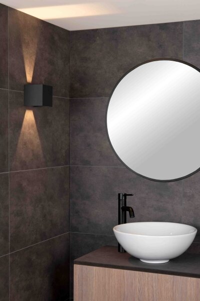Lucide 69200/06/30 - LED Venkovní nástěnné svítidlo AXI 2xLED/7W/230V IP54 černá
