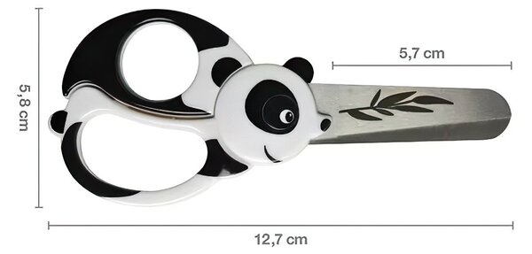 Dětské nůžky FISKARS 1004613, PANDA, bílé 12,7cm