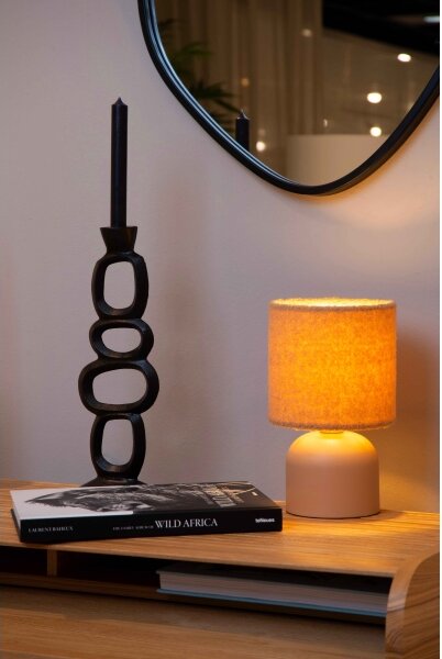 Lucide 10516/01/44 - Stolní lampa WOOLLY 1xE14/40W/230V oranžová