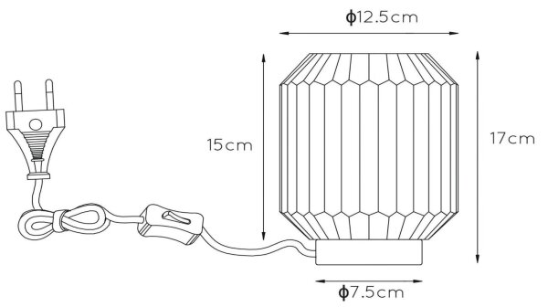 Lucide 45595/01/66 - Stolní lampa SUENO 1xE14/40W/230V růžová