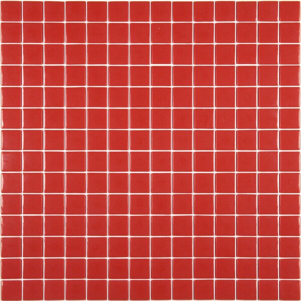 Hisbalit Skleněná mozaika červená Mozaika 176F MAT 2,5x2,5 2,5x2,5 (33,33x33,33) cm - 25176FMH