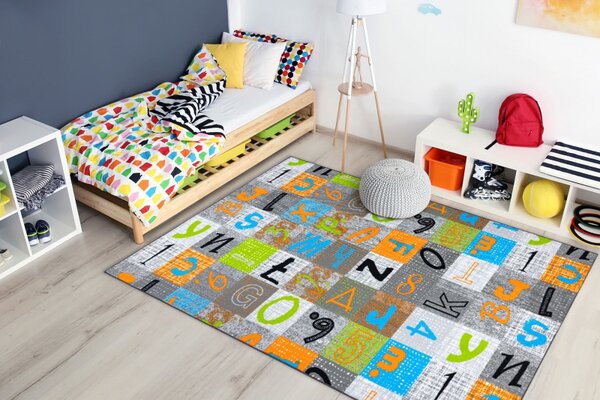 Balta Dětský kusový koberec JUMPY Písmena Číslice vícebarevný Rozměr: 100x200 cm