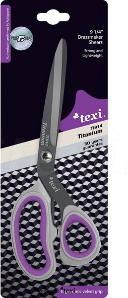 Krejčovské nůžky TEXI TITANIUM Ti914, s ergonomickou rukojetí, délka ostří 11,5cm, celková délka 23,5 cm