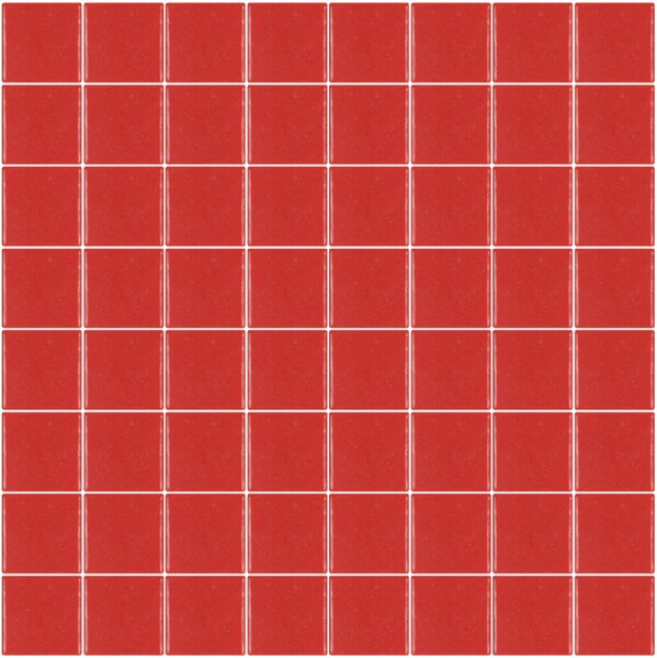 Hisbalit Skleněná mozaika červená Mozaika 176F LESK 4x4 4x4 (32x32) cm - 40176FLH
