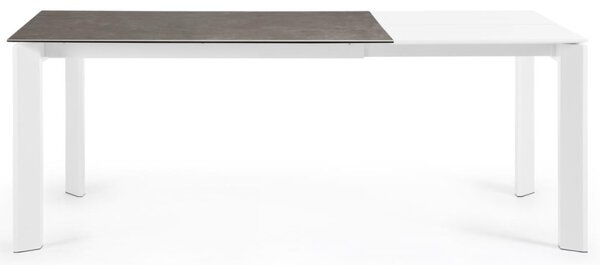 Šedý keramický rozkládací stůl Kave Home Axis II. 140/200 x 90 cm