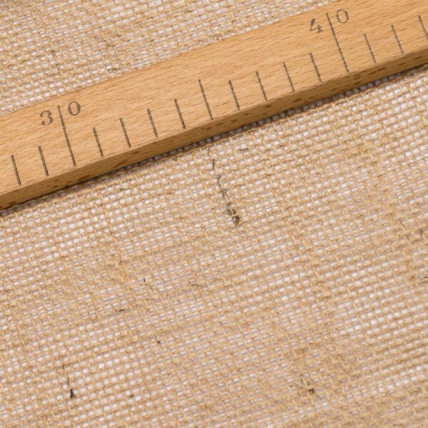 Juta technická (pytlovina), gramáž 213 g/m2, jednobarevná přírodní režná, š.105cm (látka v metráži)