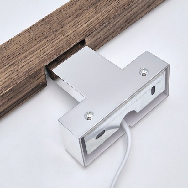 Brilagi-LED Koupelnové osvětlení zrcadla WOODY MIRROR LED/8W/230V IP44 dub/chrom