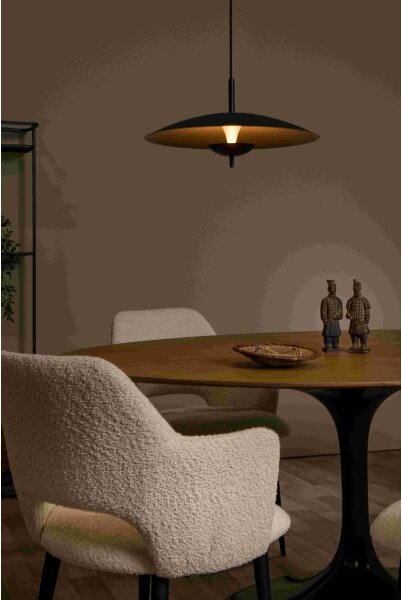 Lucide 30461/09/30 - LED Stmívatelný lustr na lanku VULCAN LED/9W/230V černá